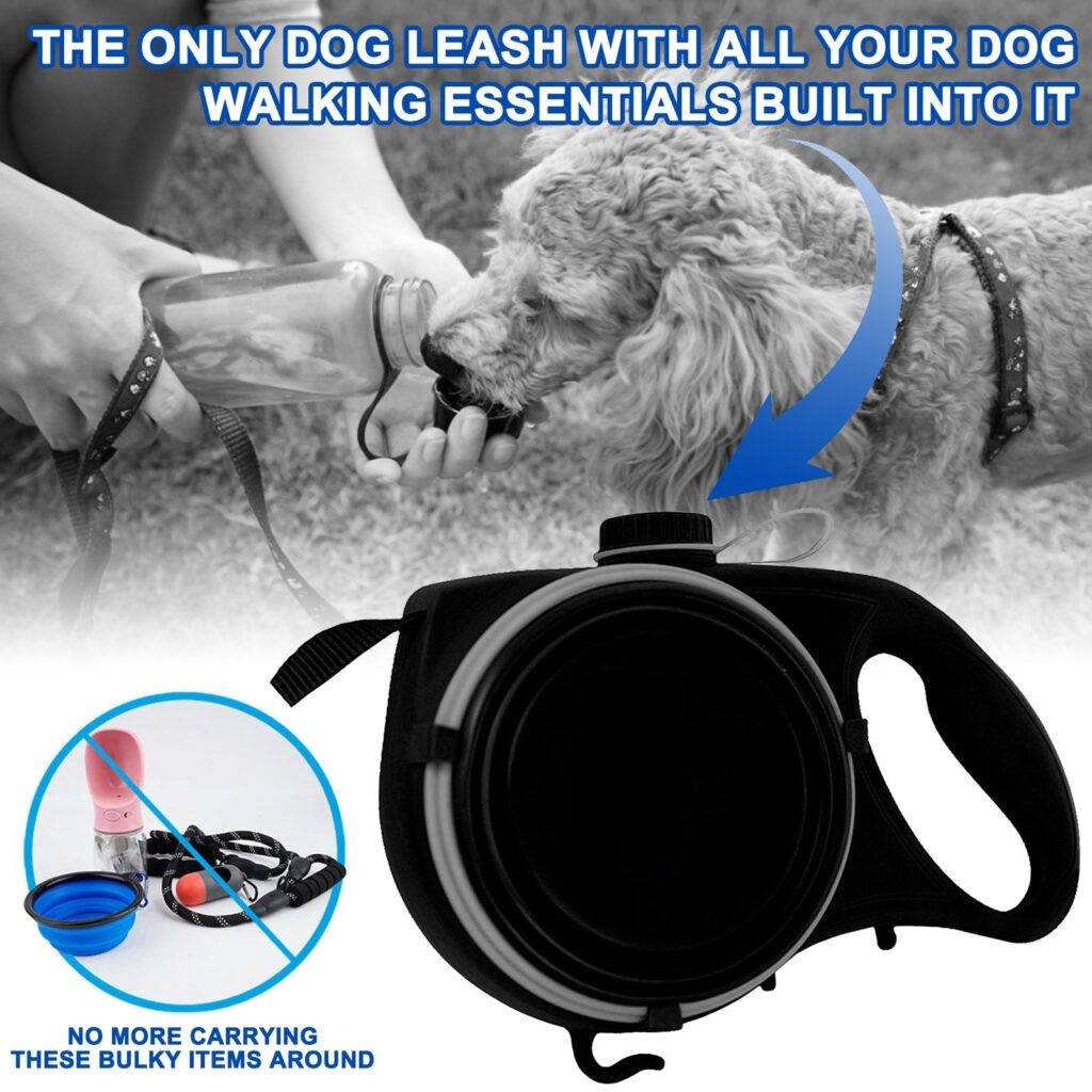 Multifunction Dog Leash With Water Bottle Epic Malinois